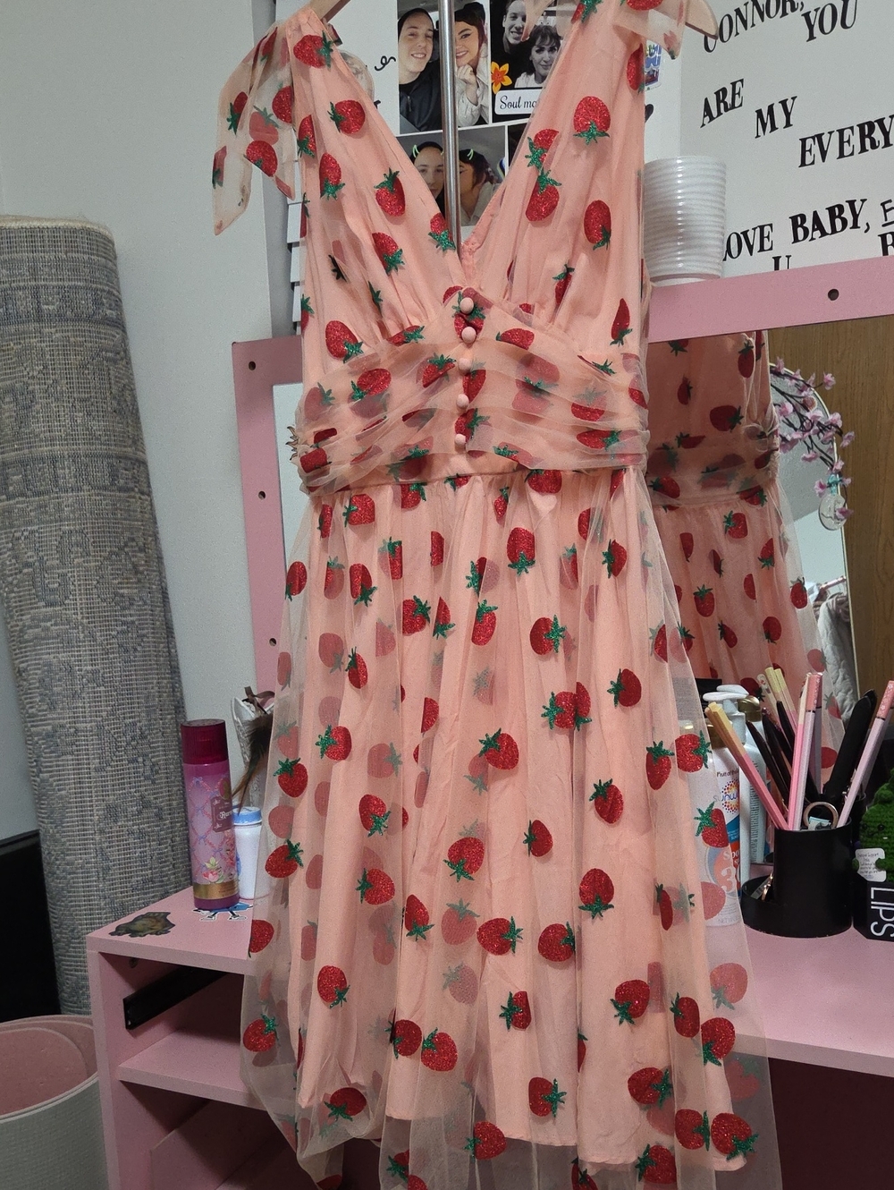 Retro Stage's 1950's Strawberry Mesh Dress NW/OTags